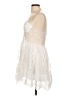 Shein 100% Polyester White Cocktail Dress Size L - photo 5