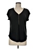 Green Envelope Black Short Sleeve Blouse Size M - photo 1