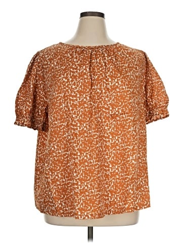 Ava & Viv Short Sleeve Blouse (view 1)