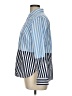 Talbots 100% Cotton Stripes Blue Long Sleeve Button-Down Shirt Size Lg Petite - photo 5