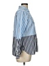 Talbots 100% Cotton Stripes Blue Long Sleeve Button-Down Shirt Size Lg Petite - photo 4