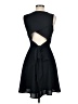 Dex 100% Polyester Solid Black Cocktail Dress Size M - photo 2