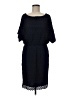 Roz & Ali 100% Polyester Chevron-herringbone Blue Casual Dress Size 8 - photo 1