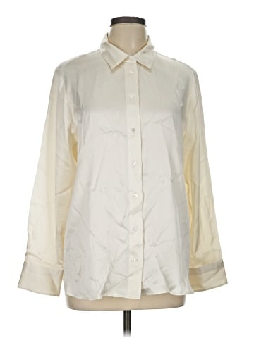 Banana Republic Long Sleeve Silk Top (view 1)
