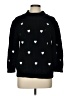 By Anthropologie 100% Acrylic Hearts Black Pullover Sweater Size L - photo 1