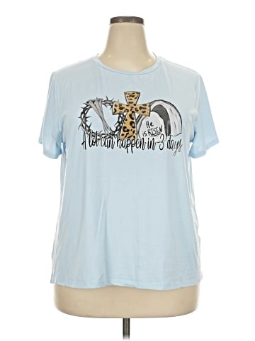Shein Curve Short Sleeve T-Shirt (view 1)