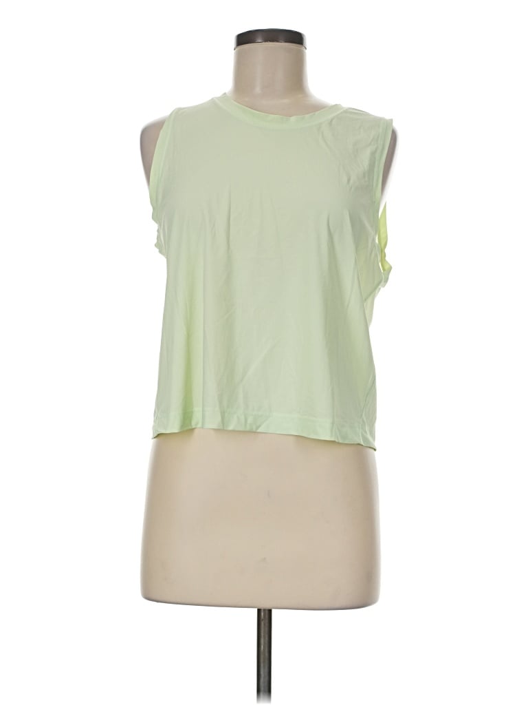 Pre-owned Athleta Sleeveless T-shirt In Green