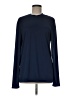 Hanes 100% Polyester Blue Long Sleeve T-Shirt Size M - photo 1