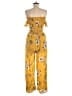 Sienna Sky Floral Yellow Jumpsuit Size M - photo 2