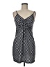 DAZY 100% Polyester Checkered-gingham Black Cocktail Dress Size M - photo 1