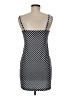 DAZY 100% Polyester Checkered-gingham Black Cocktail Dress Size M - photo 2