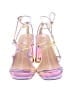 Silent D 100% Leather Color Block Purple Sandals Size EU 38 - photo 2