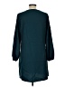 Shein 100% Polyester Solid Teal Casual Dress Size L - photo 2