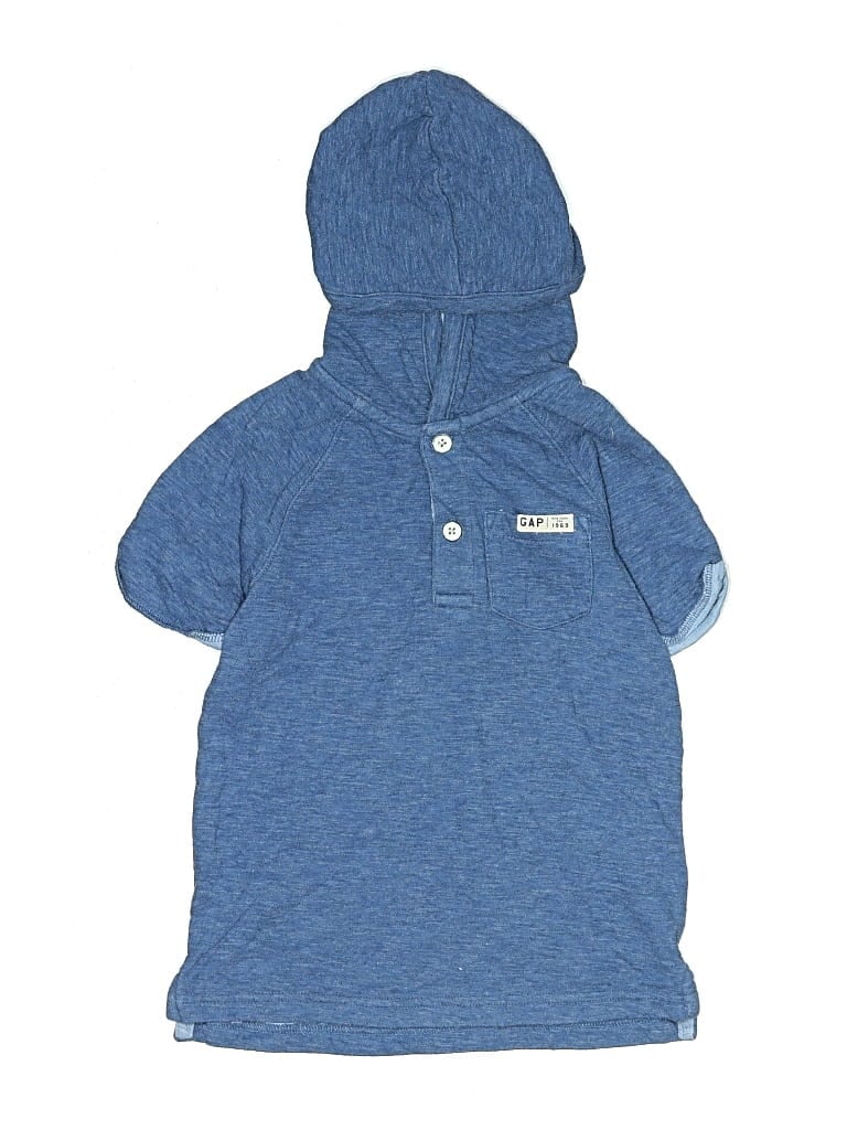 Pre-owned Baby Gap Kids' Pullover Hoodie In Blue