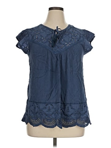 Style&Co Short Sleeve Blouse (view 1)