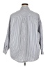 Old Navy Stripes Blue 3/4 Sleeve Button-Down Shirt Size XXL - photo 2