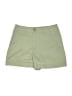 Ann Taylor LOFT Solid Green Khaki Shorts Size 0 - photo 1