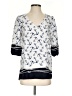 Pink Owl Blue 3/4 Sleeve Top Size S - photo 1