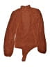 Astr Brown Long Sleeve Blouse Size S - photo 1