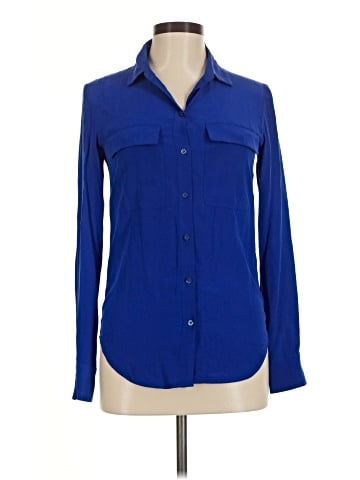 MARCS Long Sleeve Silk Top (view 1)