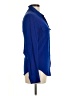 MARCS 100% Silk Blue Long Sleeve Silk Top Size 6 - photo 4