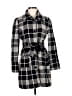 Forever 21 Checkered-gingham Black Coat Size M - photo 1