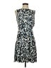 Alfani Animal Print Blue Cocktail Dress Size 4 Petite - photo 1