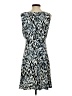Alfani Animal Print Blue Cocktail Dress Size 4 Petite - photo 2
