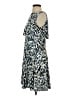 Alfani Animal Print Blue Cocktail Dress Size 4 Petite - photo 5