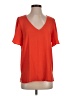 Ann Taylor 100% Polyester Orange Short Sleeve Blouse Size S - photo 1