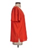 Ann Taylor 100% Polyester Orange Short Sleeve Blouse Size S - photo 4