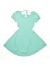 Rare Editions 100% Polyester Solid Teal Dress Size 7 - photo 1