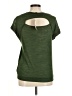 Next Metallic Green Short Sleeve Top Size 8 - photo 2