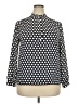 Anne Klein Polka Dots Blue Long Sleeve Blouse Size XXL (estimated) - photo 1