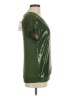 Next Metallic Green Short Sleeve Top Size 8 - photo 4