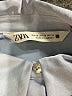 Zara Color Block Blue Long Sleeve Blouse Size XS - photo 7