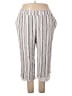 AB Studio 100% Rayon Stripes Gray Casual Pants Size 3X - photo 1