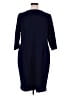 Calvin Klein Solid Blue Casual Dress Size 20 - photo 2