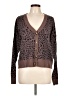Sanctuary Animal Print Brown Cardigan Size L - photo 1