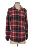 Bobbie Brooks 100% Polyester Plaid Red Long Sleeve Blouse Size S - photo 1
