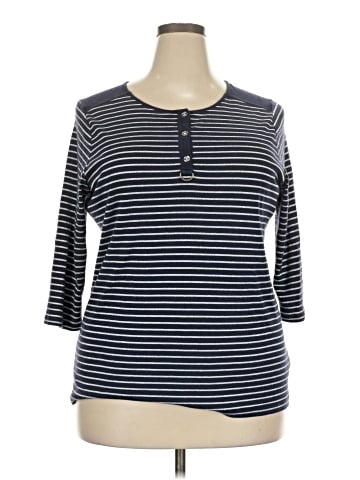 Chaps 3/4 Sleeve Top (view 1)