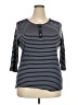 Chaps Blue 3/4 Sleeve Top Size 2X - photo 1