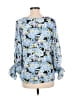 Vince Camuto 100% Polyester Blue 3/4 Sleeve Blouse Size M - photo 2