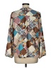 Pleione 100% Polyester Brown Long Sleeve Blouse Size L - photo 2