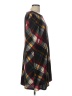 Echo Plaid Burgundy Casual Dress Size L - photo 4