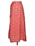 Shein 100% Polyester Print Red Casual Skirt Size 2 - photo 2