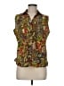 Lemon Grass Paisley Green Sleeveless Blouse Size M - photo 1