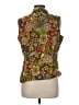 Lemon Grass Paisley Green Sleeveless Blouse Size M - photo 2