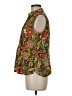 Lemon Grass Paisley Green Sleeveless Blouse Size M - photo 5