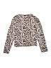 Zara Animal Print Ivory Long Sleeve T-Shirt Size 13 - 14 - photo 2